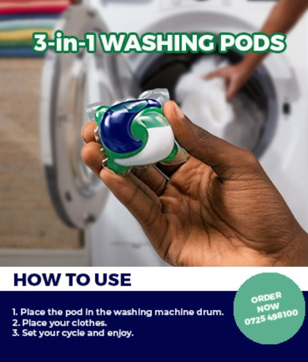 Have you ever used 3 in 1 washing pods before? 

Order them today using the number on the flyer, it's easy to use them. 

#RobisearchFreeMarketDay
Robisearch Free Marketing
FreeDigital MarketDay