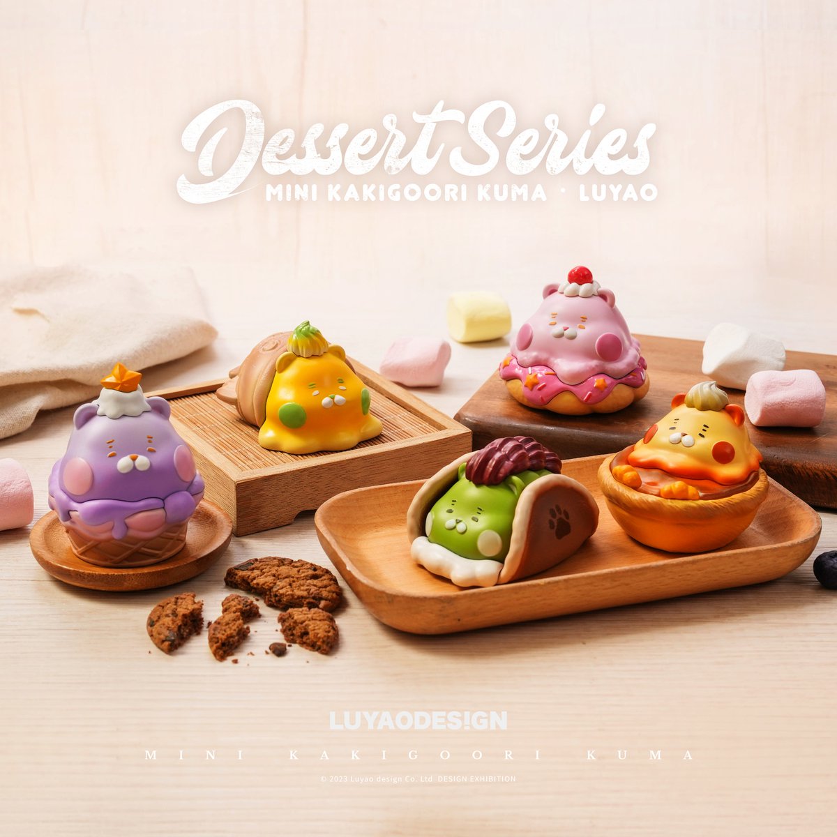 luyaodesign_tw's tweet photo. #かき氷くま🐻❤️

誰もが一口食べたい~~~
🍩🍮🍪🧁🍿

サイズ：ハイアバウト3-5cm(H) 
素材：PVC
#arttoy  #designtoy #taiwan #かき氷くま
#luyaodesign #デザイナートイ #ガチャ https://t.co/e97EBgdwXy