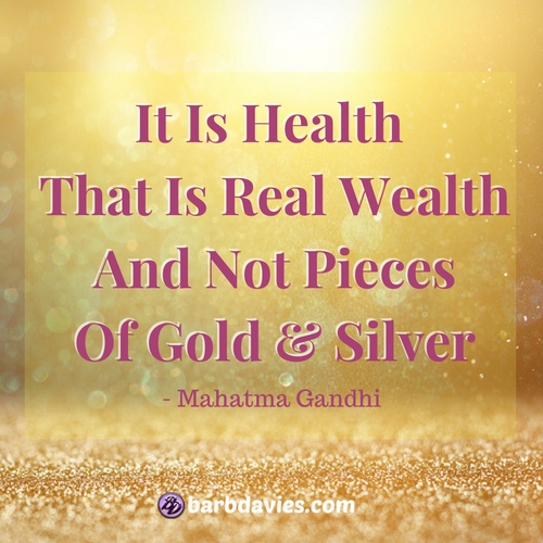 It is health that is real wealth, and not pieces of gold and silver. - Mahatma Gandhi #health