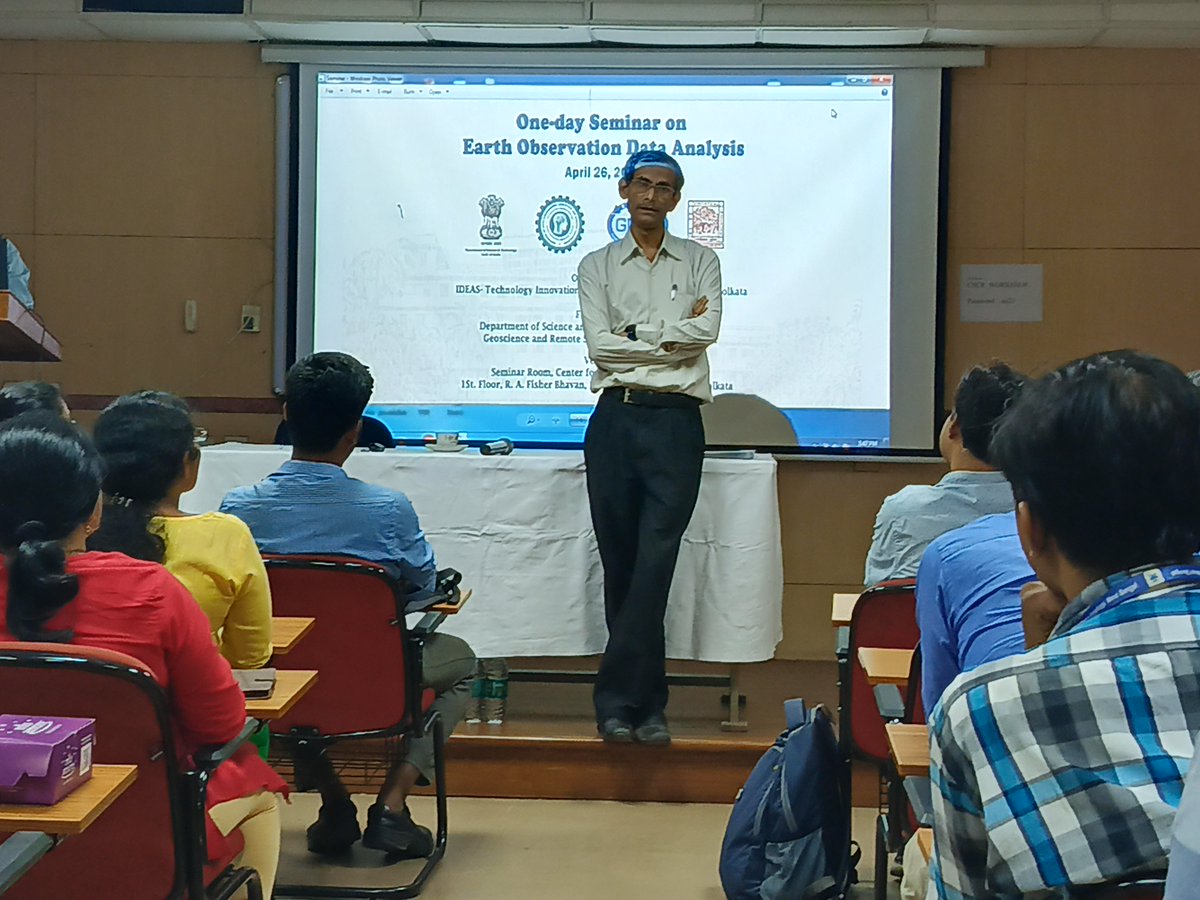IsiTih's tweet photo. We are happy to share the Grand Success of One-day Seminar on Earth Observation Data Analysis on April 26, 2023, organized by IDEAS- Technology Innovation Hub, Indian Statistical Institute, Kolkata.

Thanks to all the participants for making this event successful. https://t.co/vR2TLMwI1E