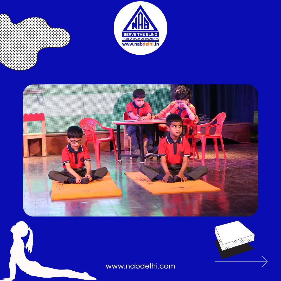 nabdelhionline's tweet photo. Proving that disability is never a hindrance to passion and dedication! Our visually impaired students of the Preparatory unit put on a stunning skit play that left everyone speechless on Annual Day๐ท #nabd #annualday #skit #yoga #celebration https://t.co/CCp8LDu4pJ