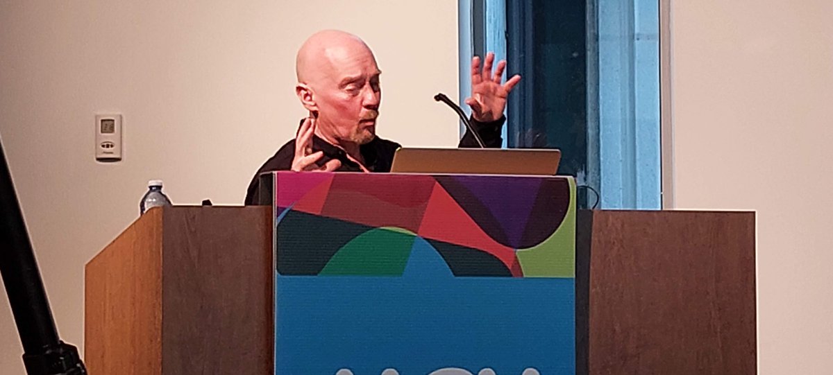 Van_History's tweet photo. Tom Carter shared wonderful stories this evening about his adventures collecting and painting Vancouver's past. A nearly packed house at the MOV! https://t.co/QljGhsFZj5 https://t.co/aObQ1hWsXo