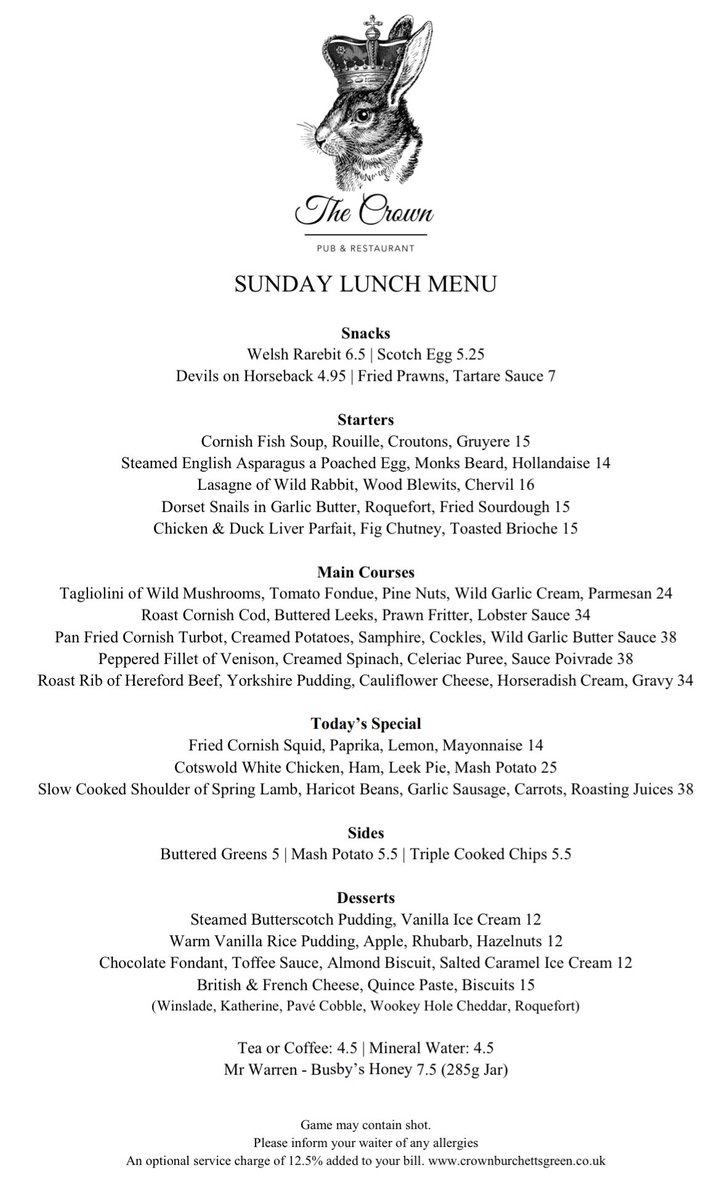 Did you know..👀
We are now open for Sunday Lunch.
#crownburchettsgreen #opensunday #booknow 🥂👑🪴

crownburchettsgreen.co.uk/contact-us/