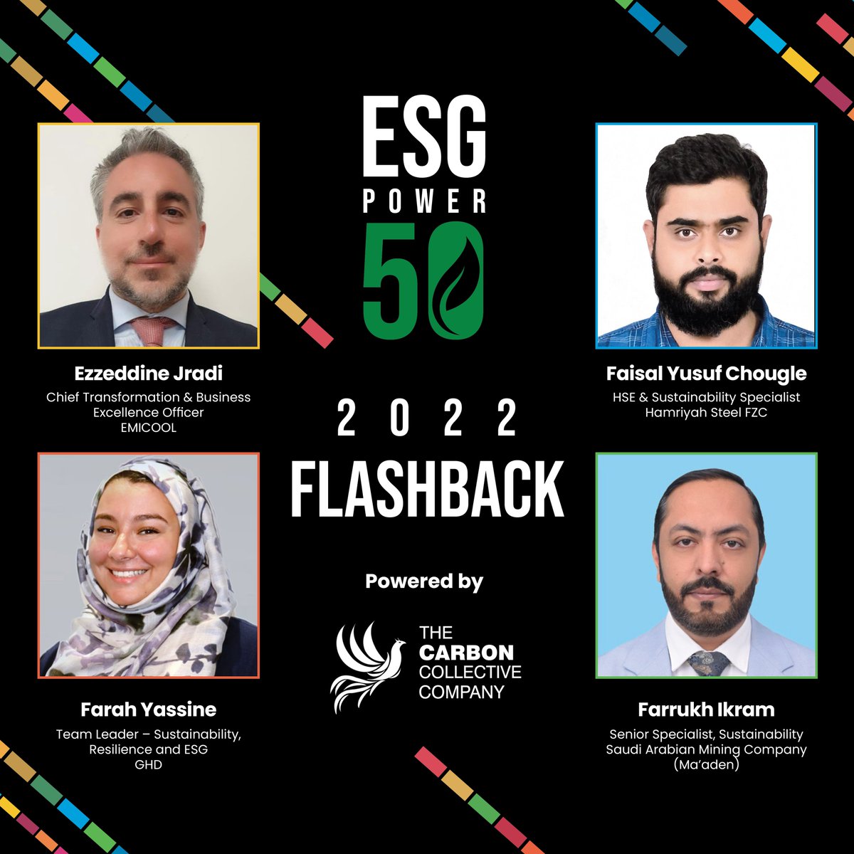 TheCarbonCC's tweet photo. Check out this week’s 2022 ESG Power 50 Flashback sustainability trailblazers! If you want to check out the full list or download your copy >> https://t.co/gR6poi1ctY #ESGPower50me https://t.co/2AFd9Pk4Dx