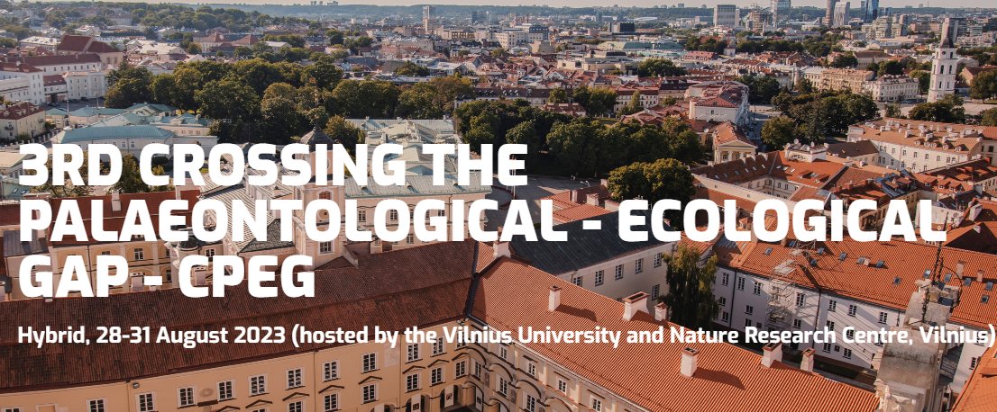 MapasLab's tweet photo. #CPEG aims to connect palaeontologists and ecologists to build and co-develop concepts, theory, and analytical approaches.
Join the discussion on the role of temporal and spatial scales, detecting ecological patterns, and more
#paleoecology
https://t.co/AXZX1UoVWs https://t.co/ulx8qgQGdW