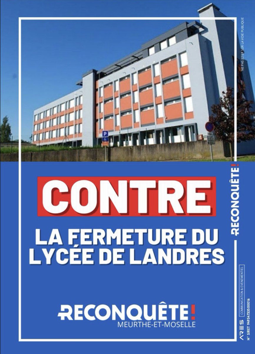 Passage au lycée technique de Landres pour lutter contre sa fermeture décidée unilatéralement et sans aucune concertation par le président de région macroniste Leroy, élu par les voix des Lr. #JeNAiPasDitMonDernierMot