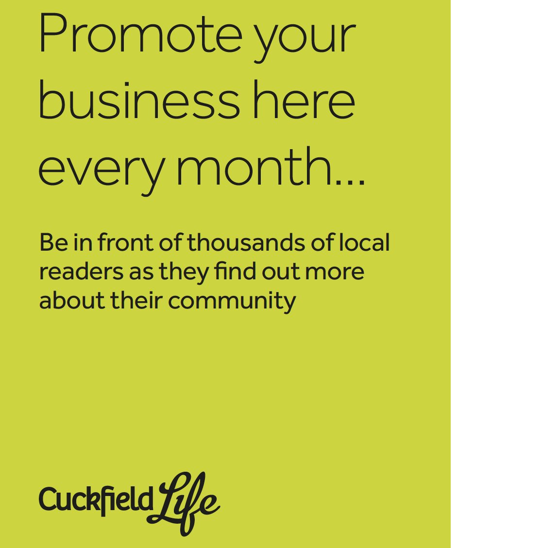 There's still time to get your business in our next issue of our #communitymagazine for #Cuckfield - Email Sophie ads@kipperlife.com before Tues 2nd May.

#advertising #localbusiness #midsussex #marketing #communitynews #haywardsheath