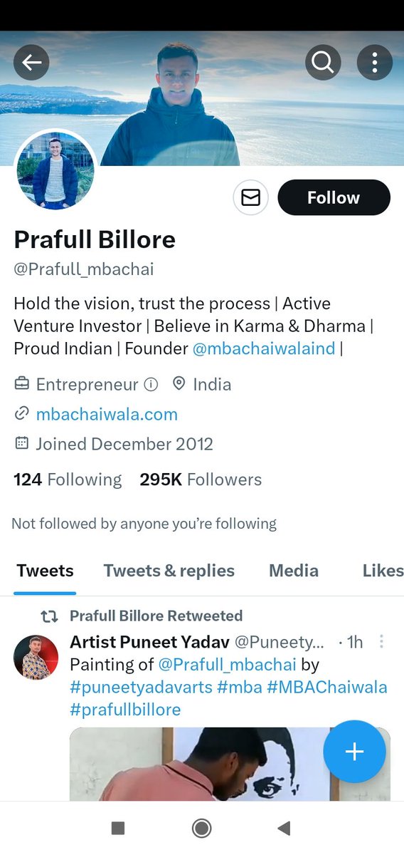 @Prafull_mbachai Retweeted my Painting Thank You sir ❤❤❤