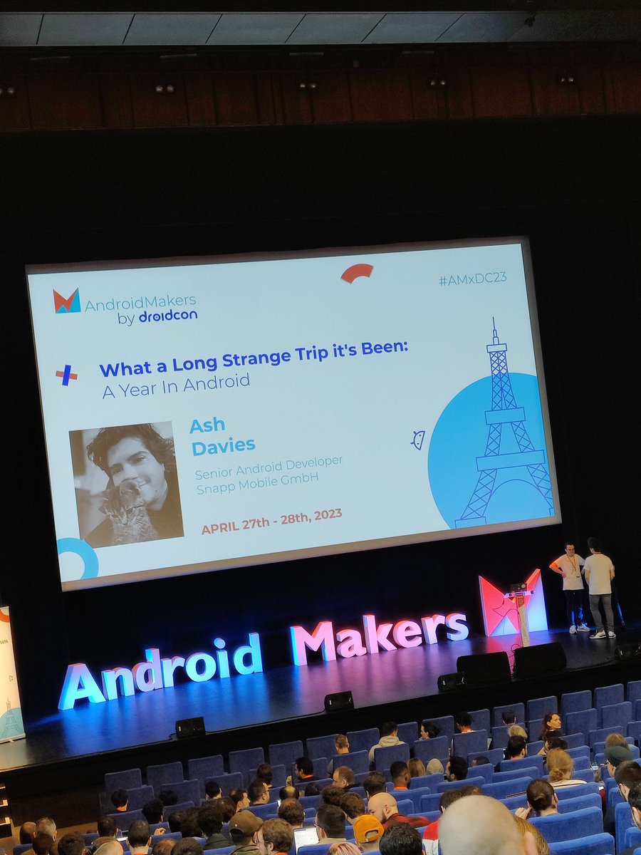 bapness's tweet image. 2nd day at @AndroidMakersFR !

#AMxDC23