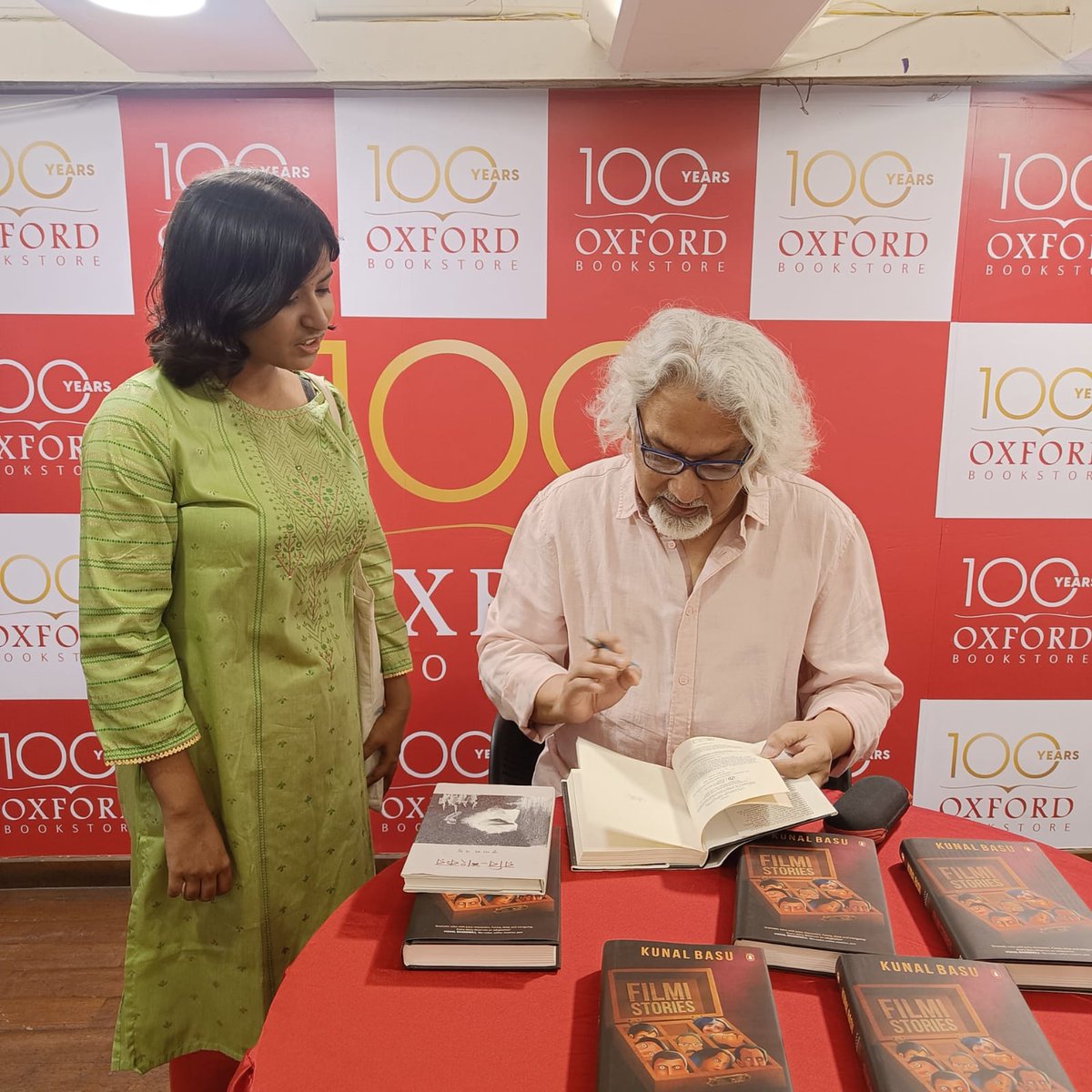 oxfordbookstore's tweet photo. Meet and Greet session with renowned author Kunal Basu as he signs copies of his book #FilmiStories at Oxford Bookstore Park Street, Kolkata. 
Limited author signed copies available at the store. Hurry! 
@kunalbasu100 @PenguinIndia 
#BookSigning #KunalBasu #OxfordBookstore https://t.co/GXSNospCHm