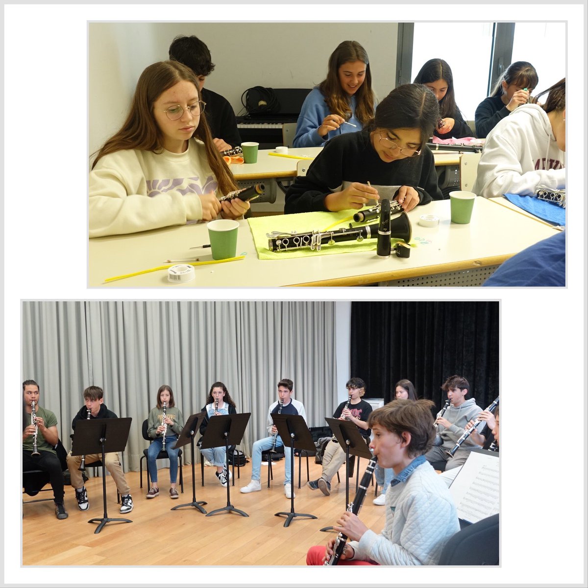 emvic (@escolamusicavic) on Twitter photo Intercanvi de l'aula de clarinet dels conservatoris de Manresa, Granollers i Vic.
#EMVICsom clarinets
<a href="/cmmManresa/">Conservatori Manresa</a> #conservatorigranollers
<a href="/ACCatalunya/">ACCat</a>
<a href="/NataliaMundo/">Natàlia Arroyo Mundó</a> <a href="/uriups/">Oriol Codina Sucarrats</a> Intercanvi de l'aula de clarinet dels conservatoris de Manresa, Granollers i Vic.
#EMVICsom clarinets
<a href="/cmmManresa/">Conservatori Manresa</a> #conservatorigranollers
<a href="/ACCatalunya/">ACCat</a>
<a href="/NataliaMundo/">Natàlia Arroyo Mundó</a> <a href="/uriups/">Oriol Codina Sucarrats</a>