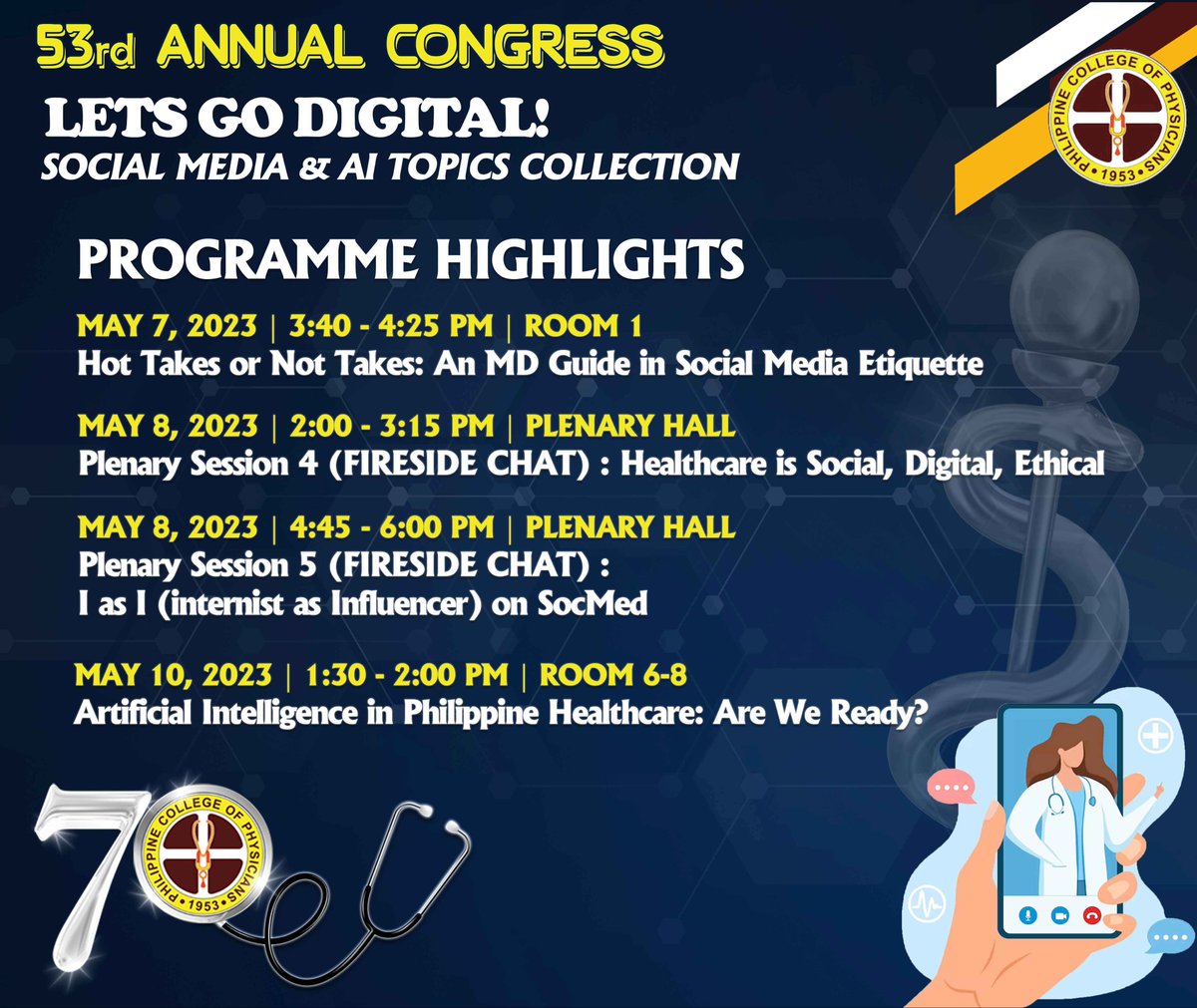 PhRheumaJr's tweet photo. Sessions I’m excited to attend during #PCP53 #PCP2023AC 

Let’s go! https://t.co/UYJ9YcuIhl