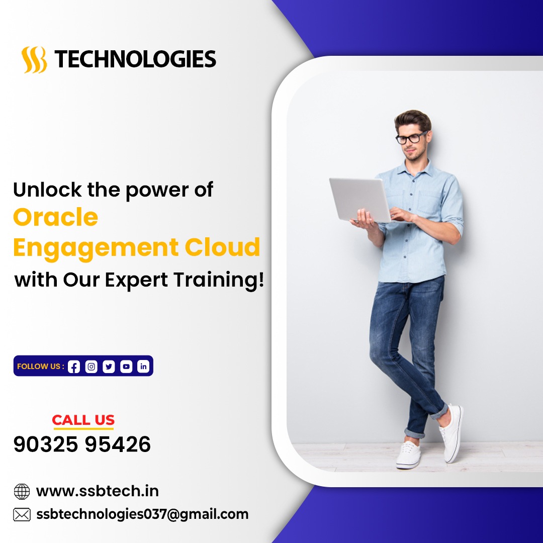 SsbTechnologies's tweet image. SSB Technologies have been providing the best Oracle engagement cloud training and certification in Hyderabad.
Visit us at ssbtech.in
#ssbtech #oraclefusiontechnical #oracleintegration #Oraclefusionfinancials #Oraclehcmcloud #Oracleengagementcloudtraining