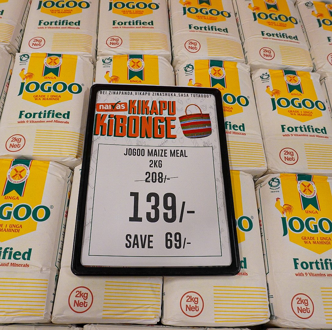 🎉All roads today lead to Naivas Foodmarket Broadwalk Mall, Ojijo Road (next to K1 Klub Klubhouse). 🤔Why? Ju bei ya Jogoo tumefinya saaaana👌🏾 hapa! Let nothing stop you from filling your kikapu🛒 with unga today. Offer ni ya leo tu btw!

#NaivasKikapuKibonge ✓