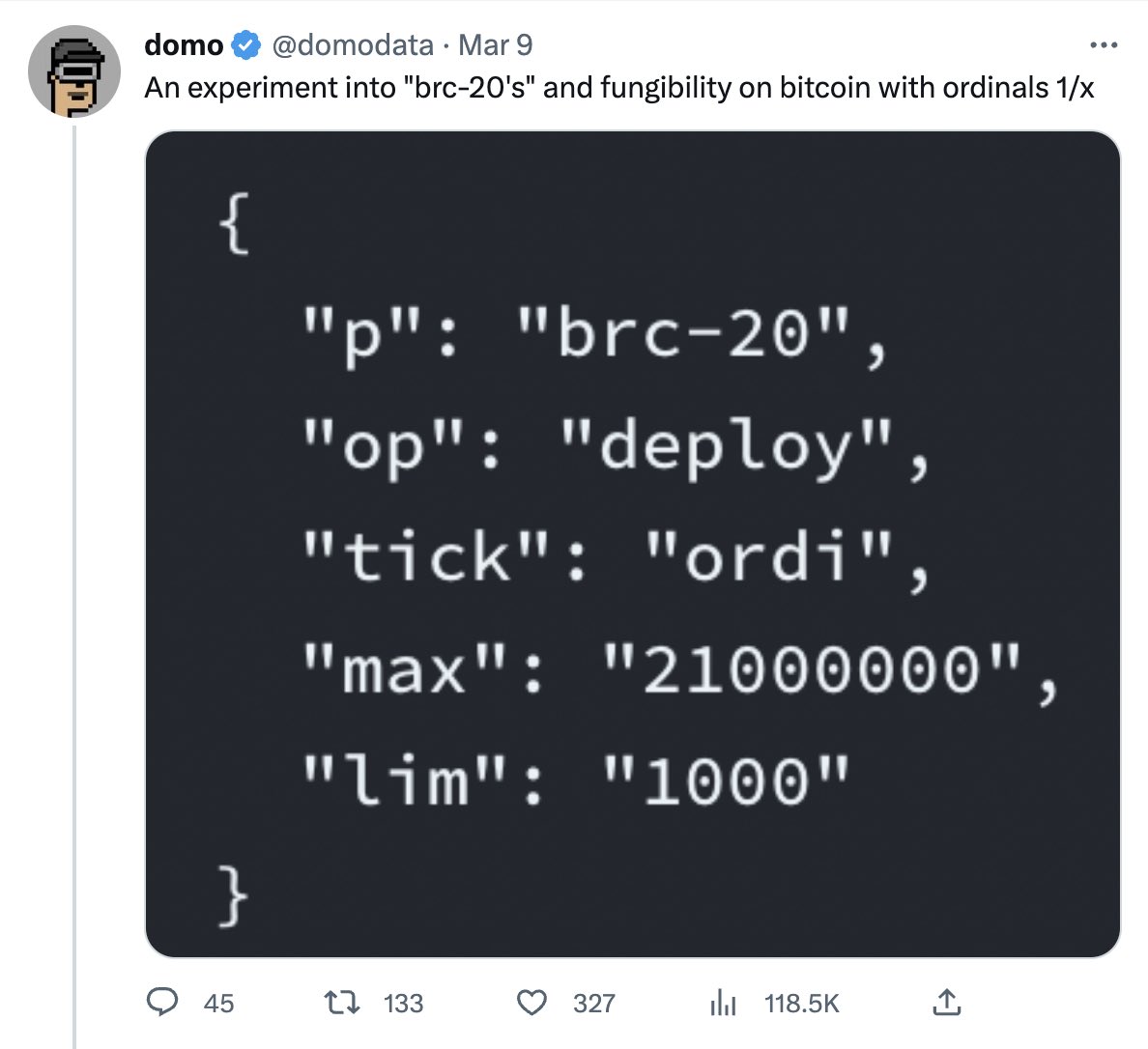 我们热爱比特币。 没有比特币就没有区块链，正如没有NFT就没有Web3。 近日，比特币网络上正在经历一场有趣的铭文实验，越来越多的人开始参与进来。 通过 比特币网络上的#