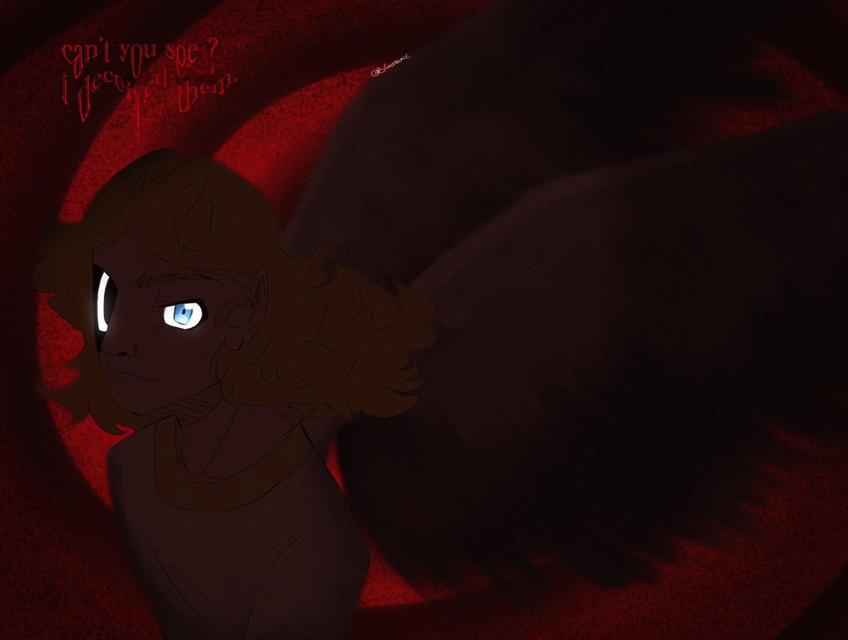 can’t  you see ? i deceived them. #mandelacatalogue #mandelacataloguegabriel #TMC #fanart #procreate