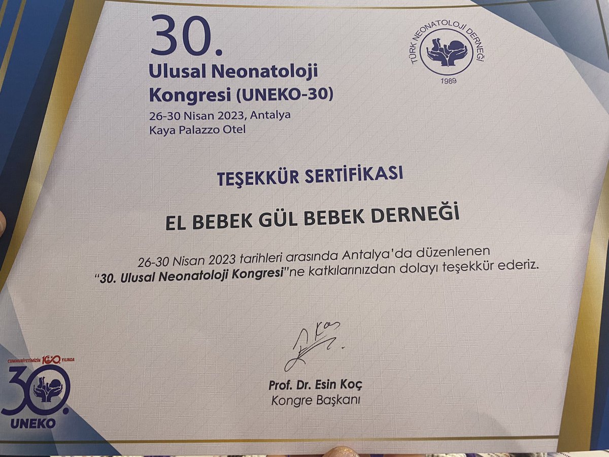 El Bebek Gül Bebek Derneği olarak Antalya’da Uneko’da yerimizi aldık💜 

#uneko30 #uneko2023
#prematurebebek
#erkendogum
#dünyanınenminikkahramanları
#mügemelek