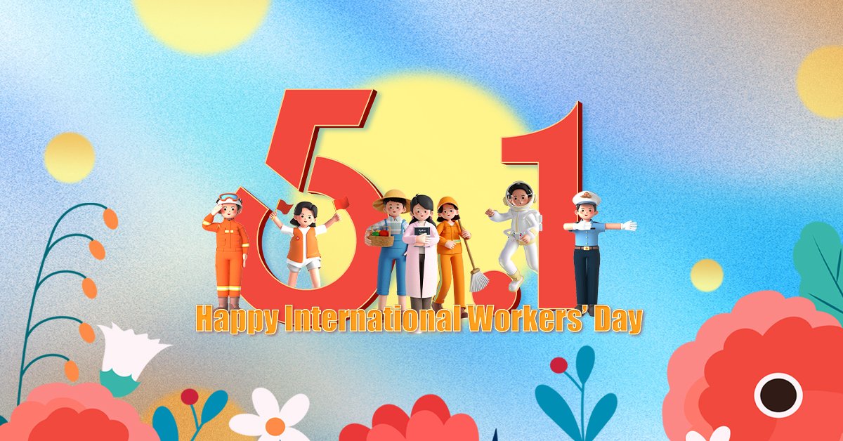 Jiascinating's tweet photo. Happy International Workers' Day!🎉🎊👷‍♀️👷‍♂️👩‍🏭👨‍🏭Let's take a moment to appreciate the #hardwork and #dedication of workers all around the world! #InternationalWorkersDay https://t.co/ZUfuMiRWZG