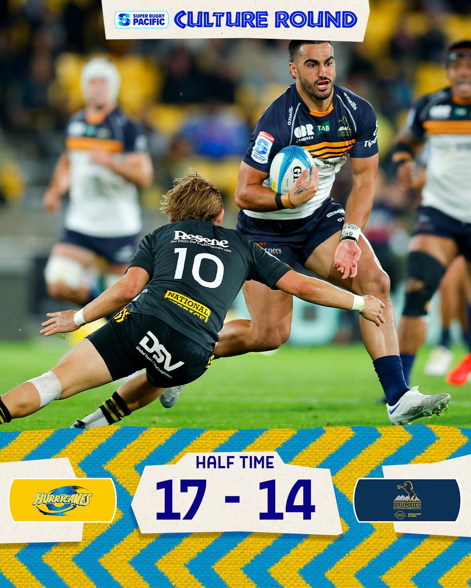 SuperRugby's tweet image. What a first half😱 #HURvBRU #CultureRound #SuperRugbyPacific