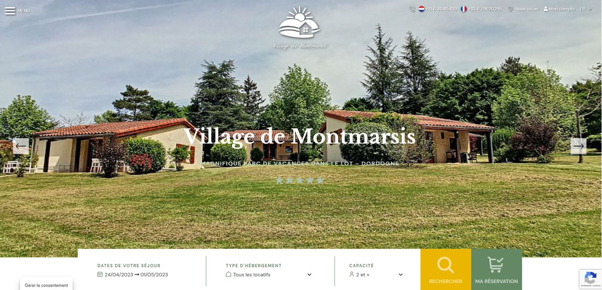 sequoiasoft's tweet image. Le Village Vacances de Montmarsis 5 ⭐ en Dordogne, nous a sollicité pour la refonte de son site internet hubs.la/Q01MDhF40

N'hésitez pas à nous contacter pour bénéficier de nos compétences pour créer votre site internet 🌐
hubs.la/Q01MDjNZ0