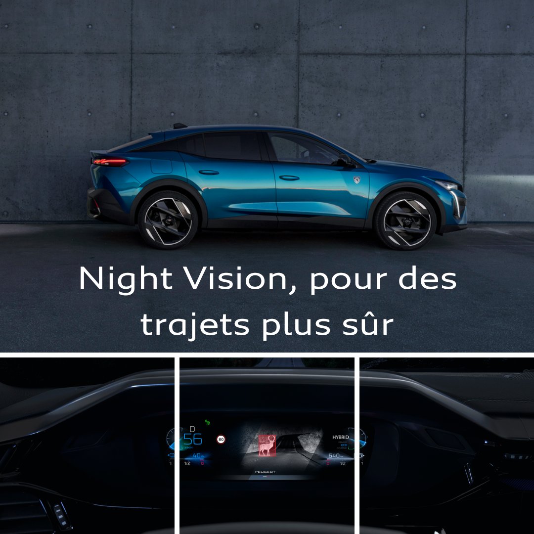 La Nouvelle #Peugeot408 rend vos trajets nocturnes plus sereins.
#HybrideRechargeable #villeurbanne