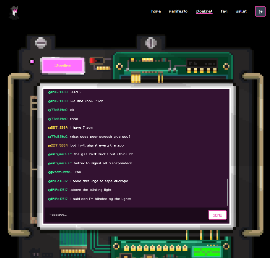 Who needs discord when you can be #lawless?

Cloaknet ready, join the pack

<a href="/codelawless/">code.lawless</a>