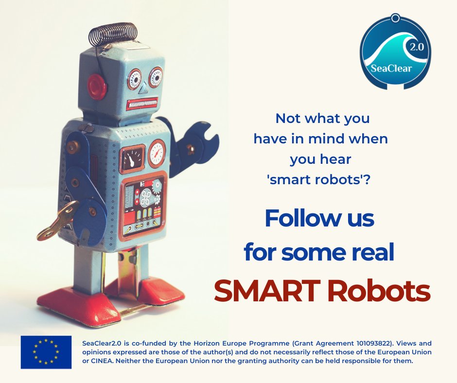 #SeaClear2 aims to prevent & reduce #marinelitter through innovation, community-activation & policymaking. 

It's technological innovation lies in the development of the 1st ever fleet of autonomous, #SMARTrobots for the effective collection of marine litter. #HorizonEurope