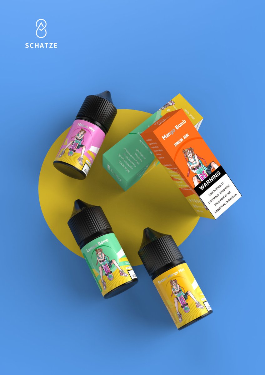 Here comes the fruit bomb!! 💣💣 All kinds of fruit flavors are coming, bringing the fresh and sweet complement of summer. I don't know what you like, but I certainly have them all😎 #schatzebio #ejuice #eliquid #vapecommunity #ejuicemurah #вейперы #vapeshop #dailyvape #vaping