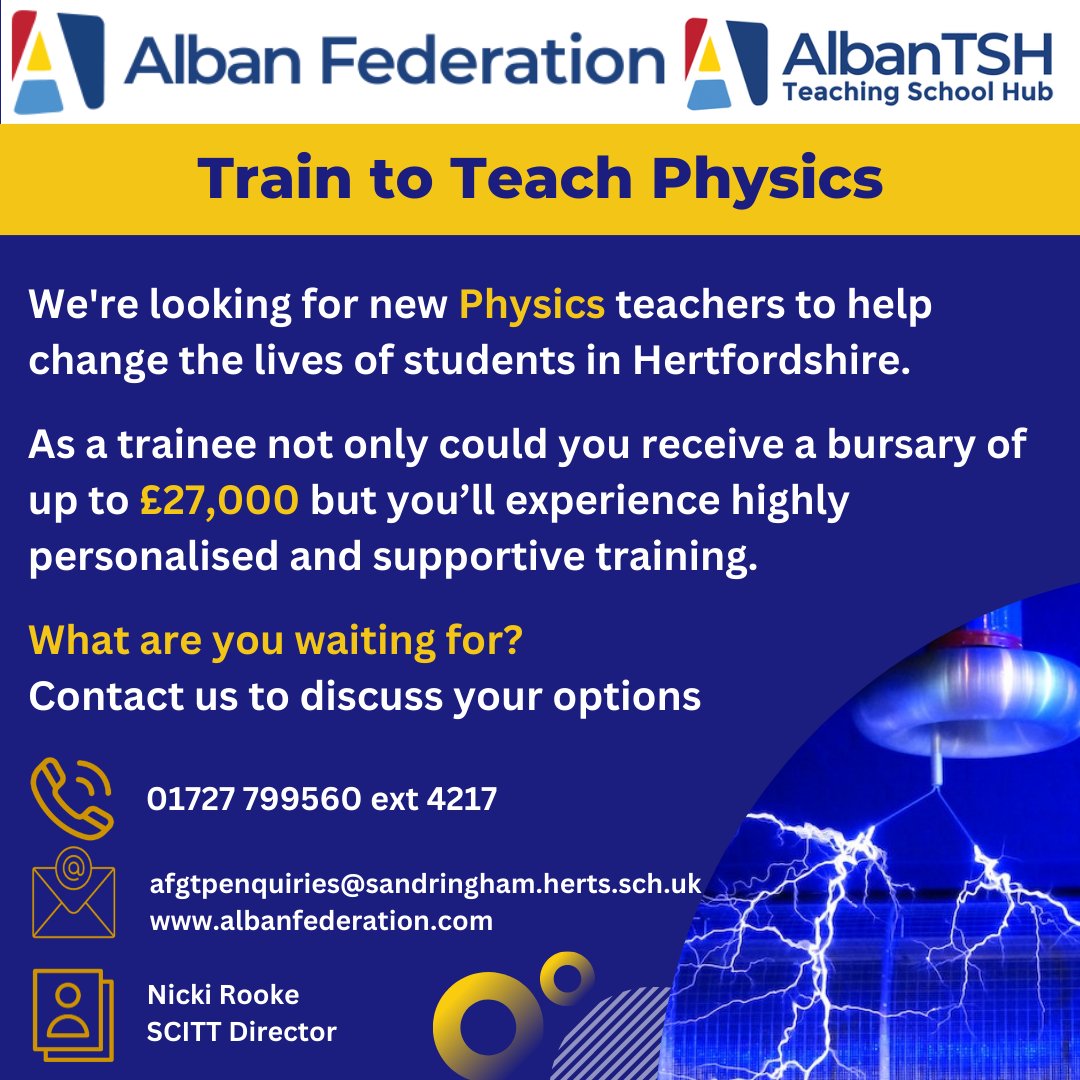 Alban Teaching School Hub tweet media