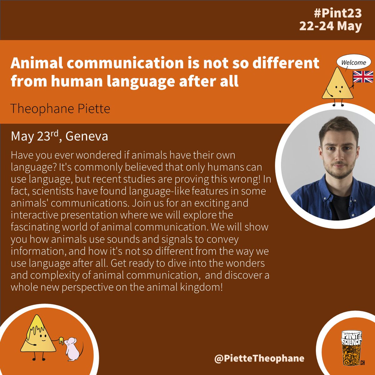 Pint of Science CH (@pintofsciencech) on Twitter photo What the link between: space, comics, animals, thoughts and language? Find it out the 23rd in Geneva!
Cheers!
<a href="/PietteTheophane/">Piette Theophane</a> <a href="/Kinkini15/">Kinkini_bhadra</a> <a href="/NCCRSwissMAP/">NCCR SwissMAP</a> <a href="/NCCR_Language/">NCCR Evolving Language</a> <a href="/UNIGEnews/">Université de Genève</a> #geneva #pint23 #space #comics #animals #thoughts #language #event #festival What the link between: space, comics, animals, thoughts and language? Find it out the 23rd in Geneva!
Cheers!
<a href="/PietteTheophane/">Piette Theophane</a> <a href="/Kinkini15/">Kinkini_bhadra</a> <a href="/NCCRSwissMAP/">NCCR SwissMAP</a> <a href="/NCCR_Language/">NCCR Evolving Language</a> <a href="/UNIGEnews/">Université de Genève</a> #geneva #pint23 #space #comics #animals #thoughts #language #event #festival
