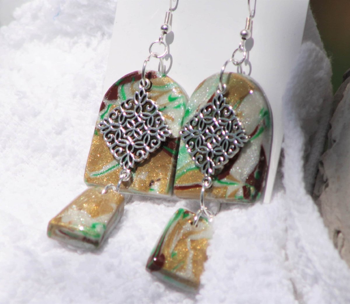 Slarivee's tweet image. Excited to share the latest addition to my #etsy shop: Double Dangle Charm Silver Fish Hook Clay Sassy Dangle Earrings #gold #silver #unisexadults #earwire #earlobe #bohohippie #resinfinish #freeshipping etsy.me/4281taO