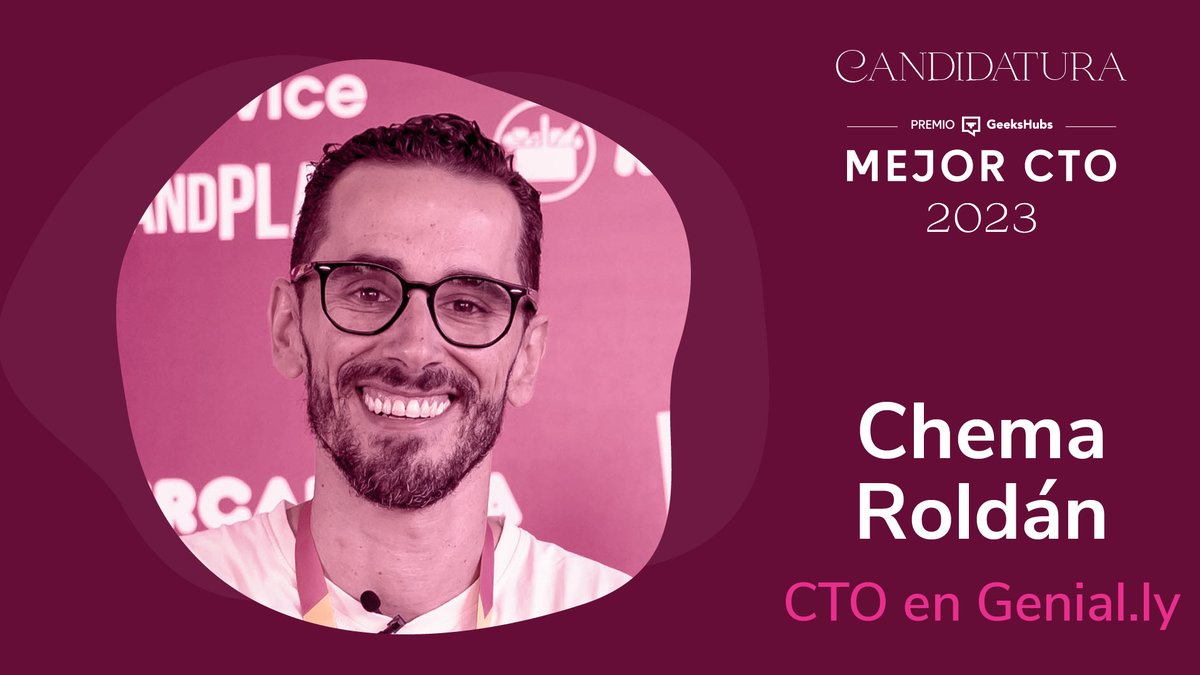 ⭐️ Chema Roldán (<a href="/chemitaxis/">Chema Roldán</a>), CTO en <a href="/genially_es/">Genially (Español)</a> ⭐️
🏆 Vótale aquí:  docs.google.com/forms/d/e/1FAI…