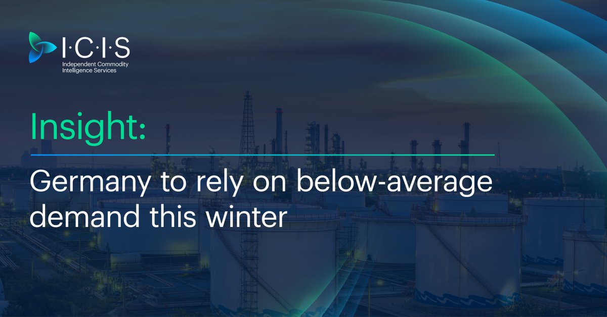 German LNG demand will likely need to stay below-average to bridge a supply gap this winter, despite new LNG terminals and high storage levels. Read more in the latest ICIS outlook for German LNG in Winter 2023:  spkl.io/60164eC7a

#LNG #Energy