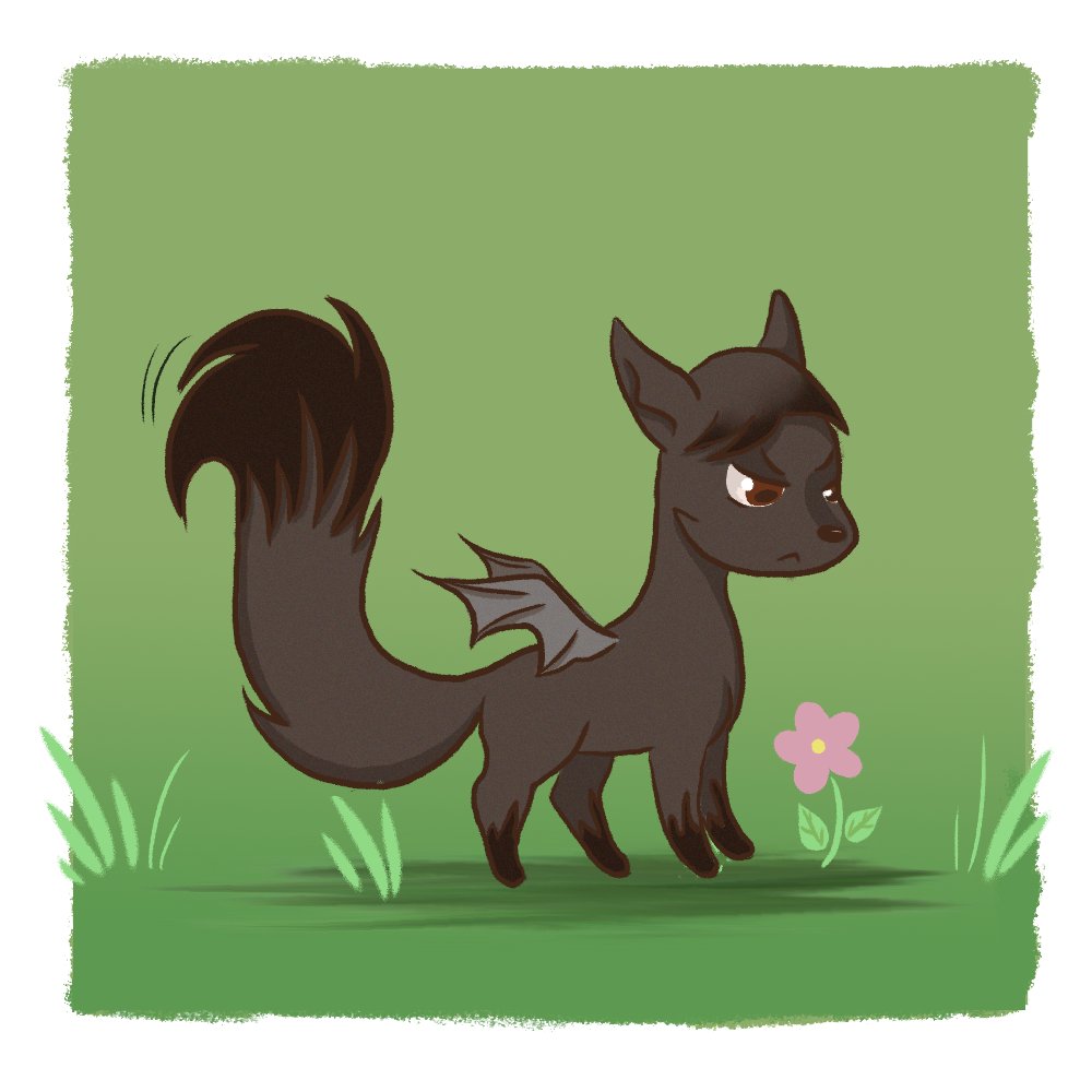 Onyxarty's tweet photo. Nixy met a stranger, is it a friend? And what will happen next? 🦊🌷🤔 https://t.co/iMeXN7L3ds