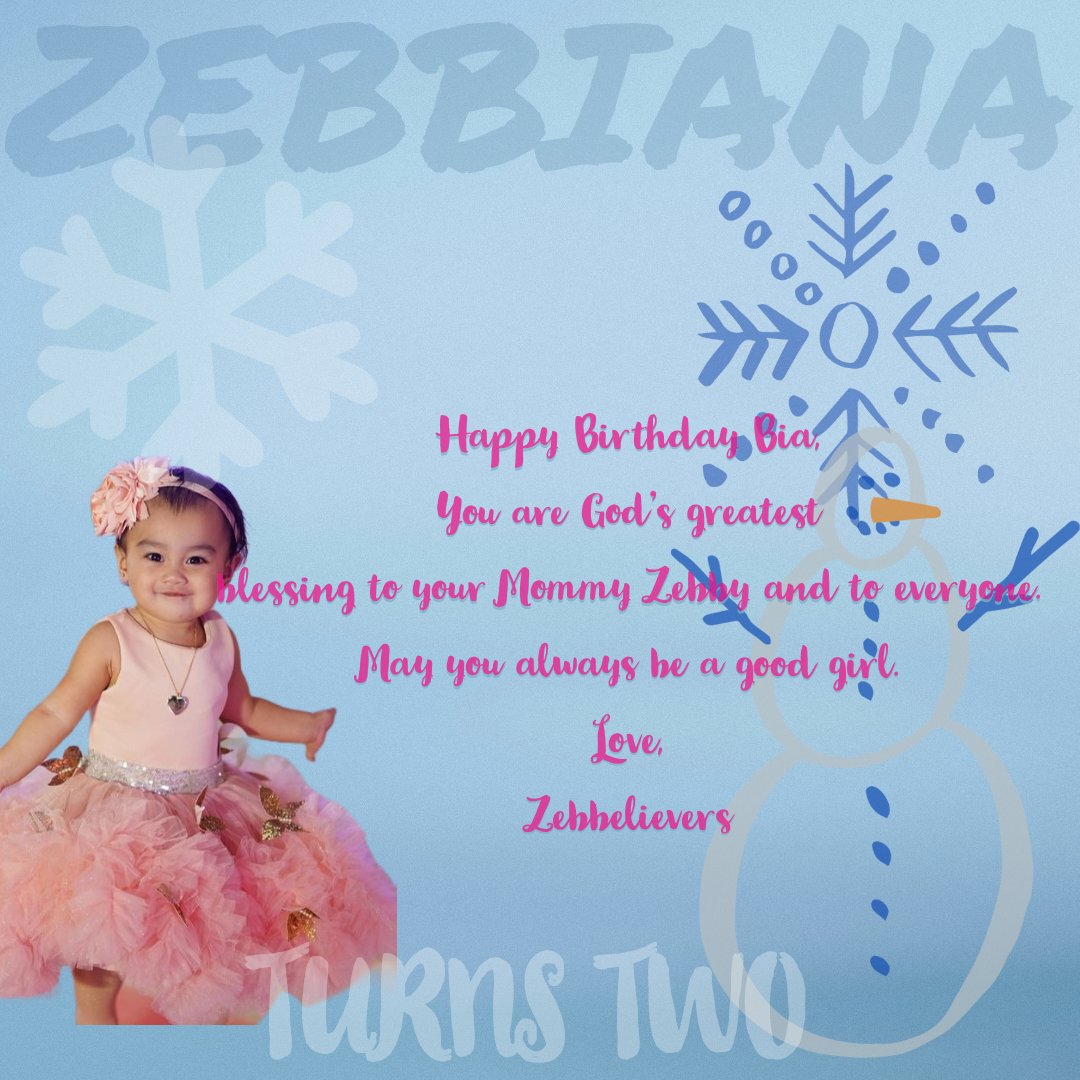 SNhadine1's tweet image. Zebbiana turns 2

#BiaDay