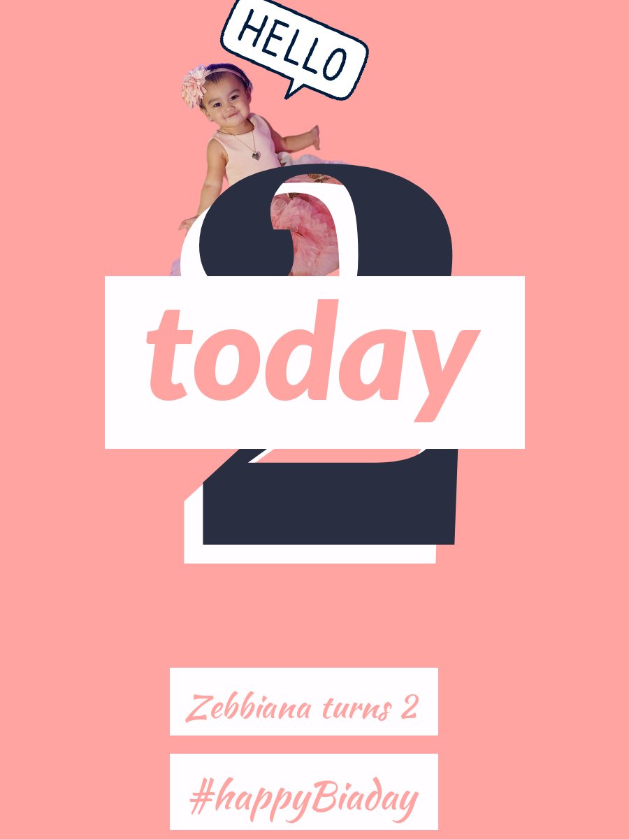 SNhadine1's tweet image. Zebbiana turns 2

#BiaDay