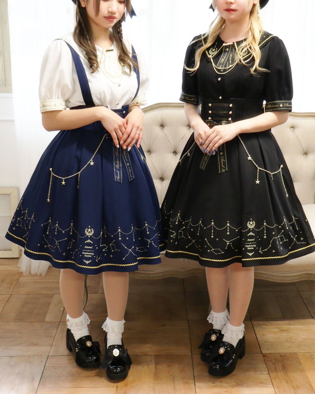 Amavel Starry Chandelier 星座ワンピース ブラウス Amavel Starry Chandelier 星座ワンピース ブラウス