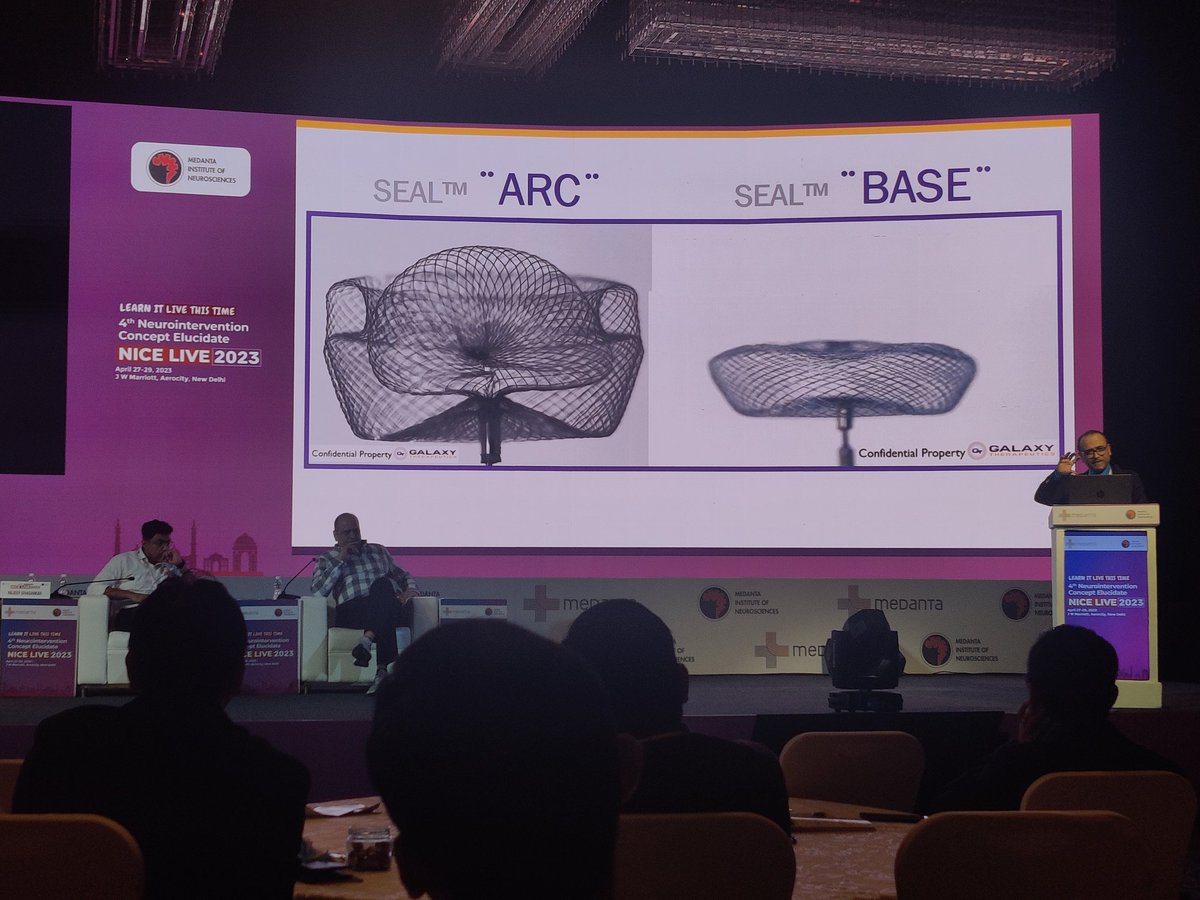 Experience with Galaxy SEAL Device
-Dr Osama Zaidat
#NICELive2023
#learnitfromthemasters
<a href="/oozaidat/">Osama Zaidat MD</a> <a href="/drgauravgoel27/">Gaurav Goel</a> <a href="/Anshu__444/">Anshu Mahajan MD, DM, FINR</a> @anurag_mehndi <a href="/mandaarw/">Mandar Waghralkar, MD DM FINR</a> <a href="/singh_trimaan/">Trimaan Singh</a>