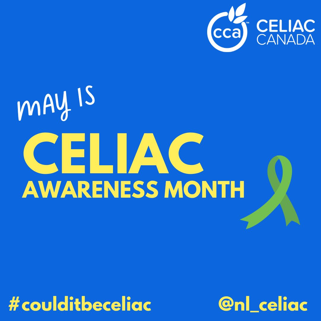 nlceliac's tweet photo. Celiac Disease Awareness Month is almost here! Follow us for all the updates and details on events we have planned for May 💚 https://t.co/sE79ycPOJR