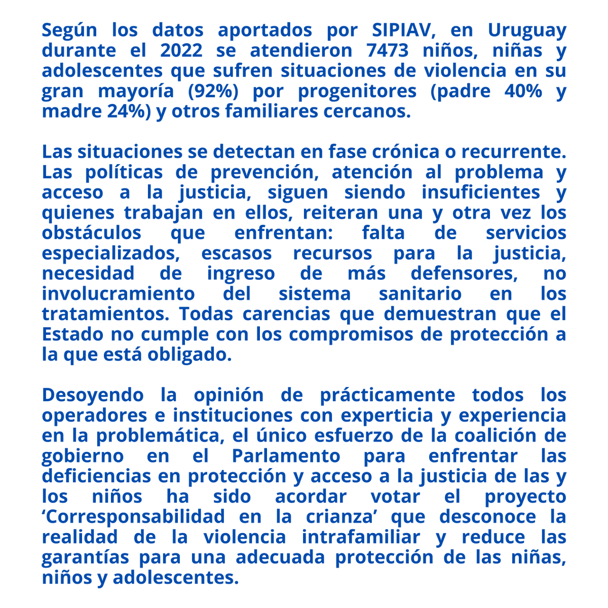 CDNURUGUAY's tweet photo. #UnaMalaLey #DañaLaInfancia https://t.co/wZus38cjFz