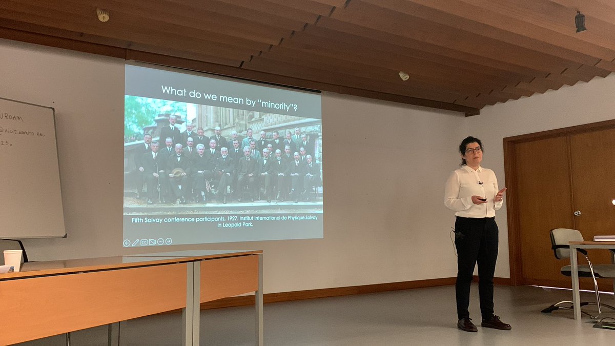 Fede_Botta's tweet photo. The wonderful @fariba_k is giving the last keynote talk of the week on a super important topic - a privilege to have her here! #Complenet23 https://t.co/tTFhZHEyo0