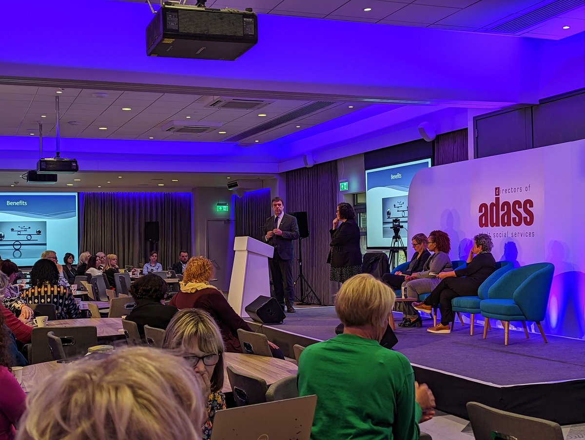Great discussion at <a href="/1adass/">ADASS</a> #SpringSeminar23 on the role of #PSWs and the importance they bring to quality and values of social care and social work - they should be a strong block to poor outcomes, and help us focus on wholeness. <a href="/NorfolkCC/">Norfolk County Council</a>