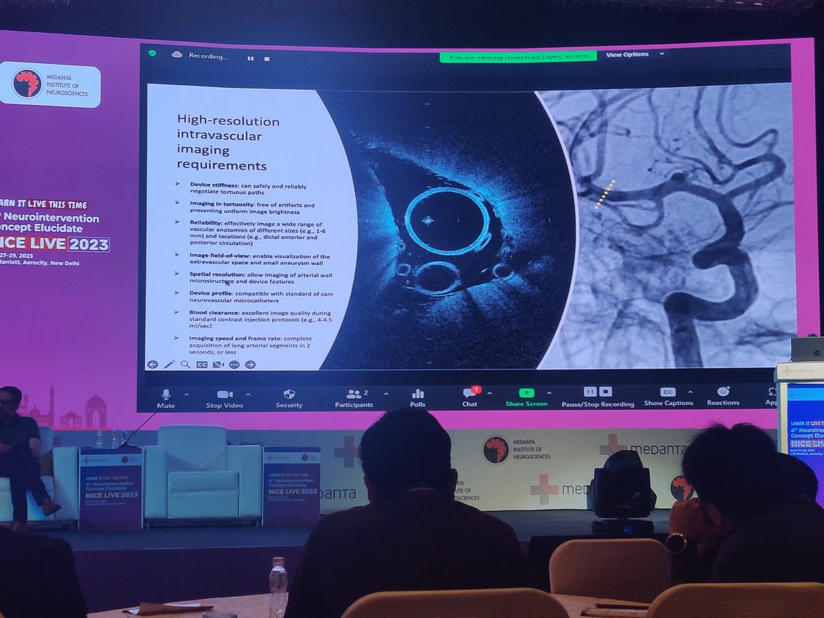 Intravascular neuroimaging using High Frequency Optical Coherence Tomography
-Dr Demetrius Klee Lopes
#NICELive2023
#learnitfromthemasters
<a href="/Cure4Stroke/">Demetrius Lopes, MD</a> <a href="/drgauravgoel27/">Gaurav Goel</a> <a href="/Anshu__444/">Anshu Mahajan MD, DM, FINR</a> @anurag_mehndi <a href="/mandaarw/">Mandar Waghralkar, MD DM FINR</a> <a href="/singh_trimaan/">Trimaan Singh</a>