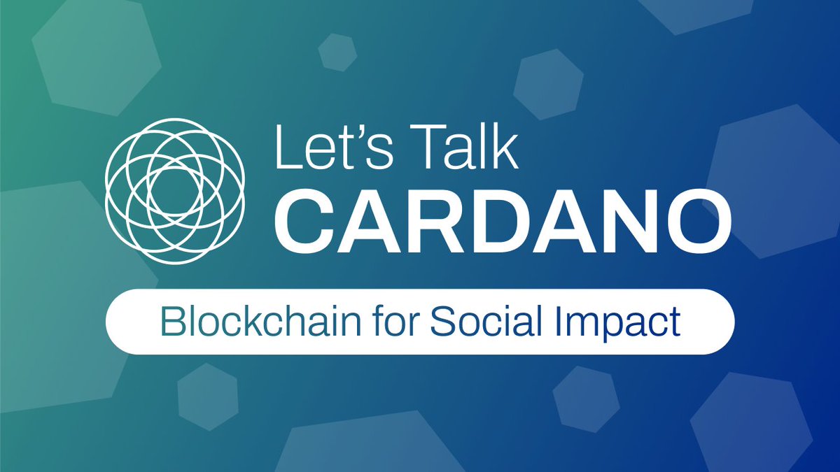 📣 You're invited! 

Join the webinar:
🎙️Let’s Talk Cardano - Blockchain for Social Impact
📆 11 May 2023 
🕐 14:00 UTC

📝 Register now! bit.ly/3LLdQEN

Speakers 👏 
<a href="/alvaro_cosi/">Alvaro Cosi</a> @DApp360_Mike <a href="/KristianPortz/">Kristian P.</a> <a href="/planetmaaz/">Alex</a> <a href="/TURF_NFT/">TURF - Map Art You Truly Own</a> <a href="/UNHCR_CH_Innov/">Switzerland for UNHCR - Innovation</a> <a href="/nmkr_io/">NMKR</a>
#Cardano