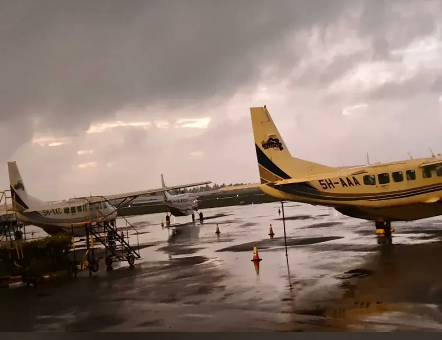 Rain or shine, our @AuricAir is always ready to take off!

#AvGeek #PlaneSpotter #BushFlight #Tanzania #Serengeti #Zanzibar  #Fleet #TurboProp #Aviation #PlaneSpotting #SafetyFirst #ComfortableTravel #AdventureTravel #TravelAfrica #ExploreTanzania