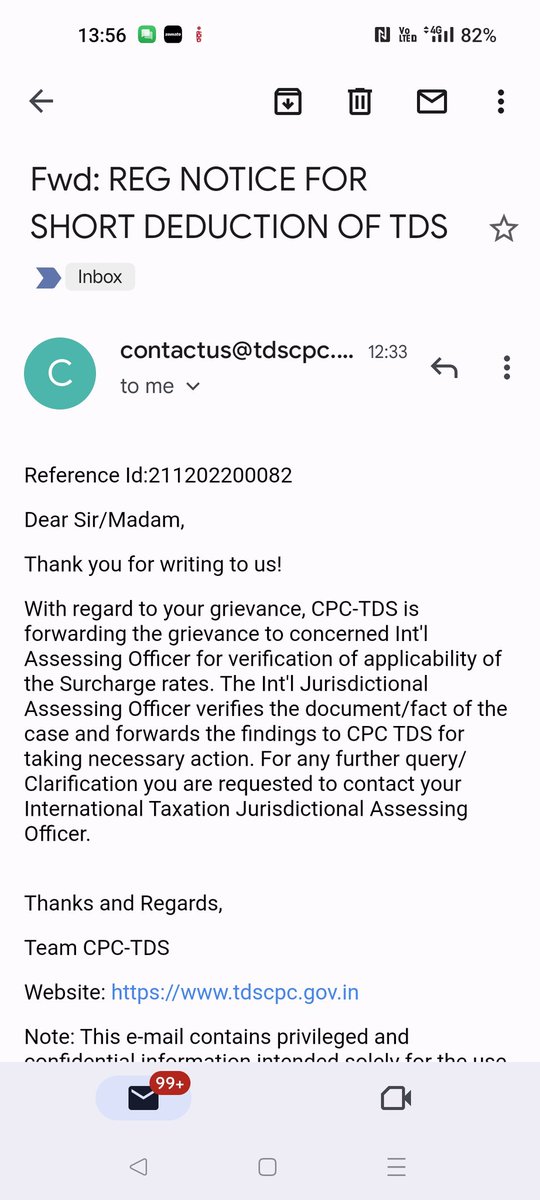 iamkunal_l's tweet photo. @IncomeTaxIndia @nsitharamanoffc @PMOIndia @narendramodi @nsitharaman @rashtrapatibhvn This is the revert from traces team after almost 7 months now which I received today @IncomeTaxIndia can u get this closed for us pls . This is so disappointing https://t.co/sz4G1zZIV4