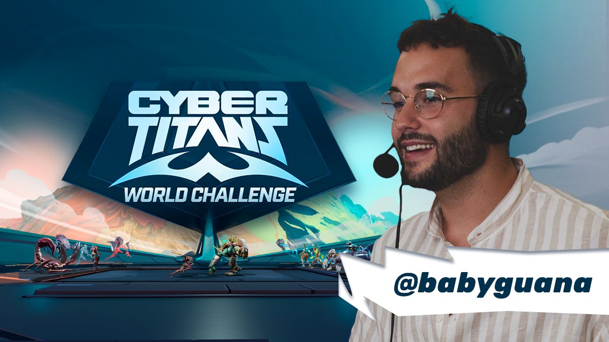 The first guest of the #CyberTitans World Challenge

🦎 <a href="/babyguana/">IGUANA</a> 🦎

🏆 The creator will stream the Grand Final on May 7th, so stay tuned for more live content in Twitch

Much more still to come... 🔔