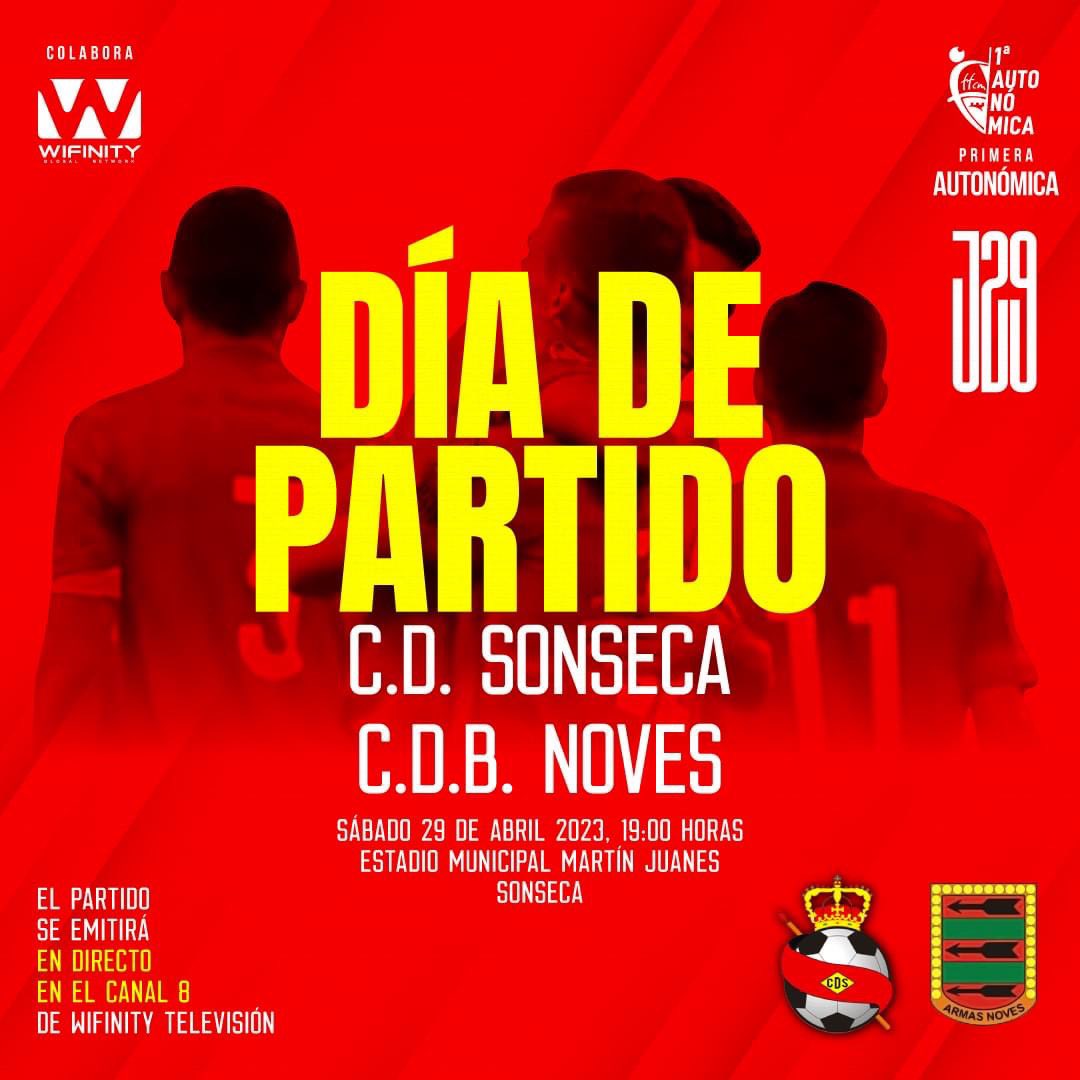 WifinityGN's tweet photo. ⚽️ Mañana sábado…

¡PARTIDAZO!

En Wifinity TV podrás seguir en directo el encuentro entre el CD Sonseca y C.D.B. Noves de Primera Autonómica.

¿Cuándo?

¡Mañana a partir de las 19:00 horas!

Síguelo en el Canal 8 de Wifinity TV… ¡EN DIRECTO!

#Wifinity https://t.co/oRnu0WCYg2