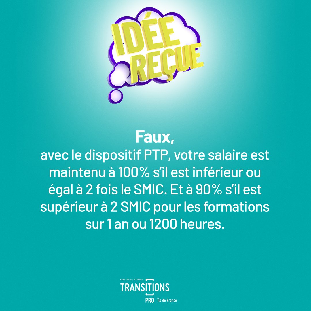 TPro_IDF's tweet image. [#IDÉEREÇUE]
Faire une reconversion professionnelle, c’est le risque de ne pas avoir de revenu pendant un temps.

#transitionspro #reconversionprofessionnelle #formationprofessionnelle #métier #emploi #Information #financement #reconvertir #IDF #salariés #paris