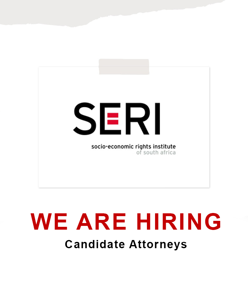 SERI_RightsSA's tweet photo. A reminder that SERI is looking for two candidate attorneys to join our team in 2023. Today is the LAST DAY to submit your application. Don't miss your chance to join our incredible team. Please see link below for details.

| https://t.co/YiEN7ZIx96 https://t.co/k6QZOHulbF